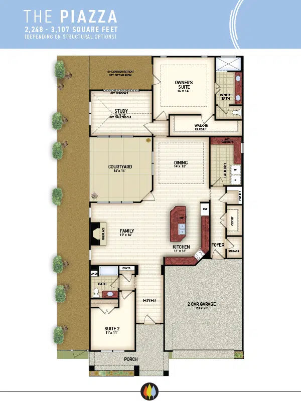 NewStyleCommunities | Piazza Model - Floorplan Image